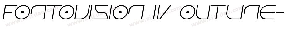 Fontovision IV outline字体转换